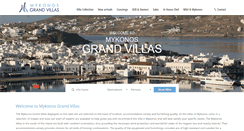 Desktop Screenshot of mykonosgrandvillas.net