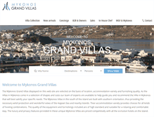 Tablet Screenshot of mykonosgrandvillas.net